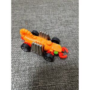 Vintage 1995 Hot Wheels Scorpion Car Toy Orange & Red Die-Cast Model
